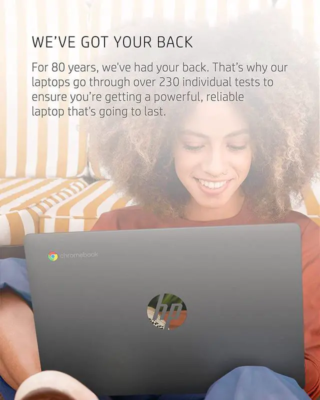 Alt view image 5 of 5 - HP Chromebook x360 14a 2-in-1 Laptop, Intel Pentium Silver N5000 Processor, 4 GB RAM, 64 GB eMMC, 14" HD Display, Chrome OS with Webcam & Dual Mics, Work, Play, Long Battery Life (14a-ca0022nr, 2021)