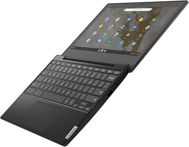 Alt view image 3 of 10 - Lenovo IdeaPad 3 11 Chromebook 11.6" Laptop, 11.6" HD (1366 x 768) Display, Intel Celeron N4020 Processor, 4GB LPDDR4 RAM, 64GB eMMC Storage, Intel UHD Graphics 600, Chrome OS, 82BA0003US, Onyx Black