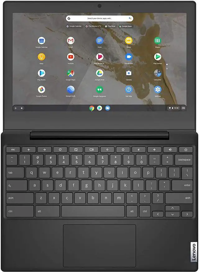 Alt view image 2 of 10 - Lenovo IdeaPad 3 11 Chromebook 11.6" Laptop, 11.6" HD (1366 x 768) Display, Intel Celeron N4020 Processor, 4GB LPDDR4 RAM, 64GB eMMC Storage, Intel UHD Graphics 600, Chrome OS, 82BA0003US, Onyx Black