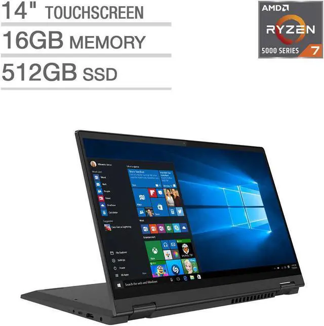 Main image of Lenovo Flex 5 82HU002YUS 14" 16GB RAM 512GB SSD Ryzen 7 2-in-1 Tablet Laptop Notebook