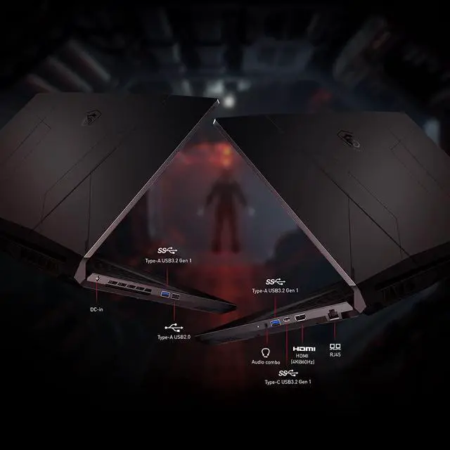 Alt view image 6 of 12 - MSI GL66 Gaming Laptop: 15.6" 144Hz FHD 1080p Display, Intel Core i7-11800H, NVIDIA GeForce RTX 3070, 16GB, 512GB SSD, Win10, Black (11UGK-001)