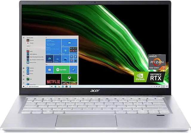 Main image of Acer Swift X SFX14-41G-R1S6 Creator Laptop | 14" Full HD 100% sRGB | AMD Ryzen 7 5800U | NVIDIA RTX 3050Ti Laptop GPU | 16GB LPDDR4X | 512GB NVMe SSD | Wi-Fi 6 | Backlit Keyboard | Windows 10 Home