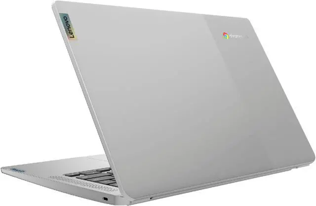 Alt view image 4 of 20 - Lenovo Chromebook 3 14" Touch Laptop - Mediatek MT8183 - 4GB Memory - 64GB eMMC - Arctic Grey
82KN0001US