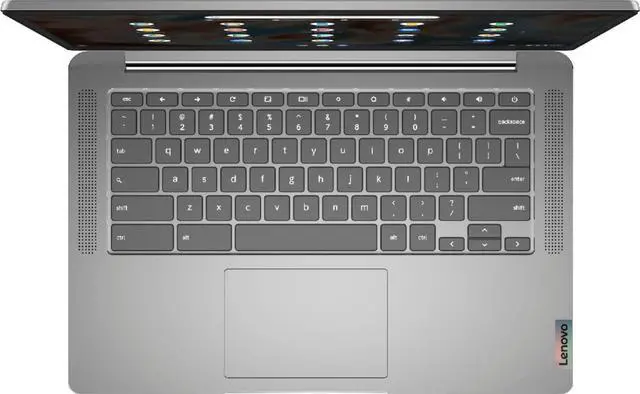 Alt view image 6 of 20 - Lenovo Chromebook 3 14" Touch Laptop - Mediatek MT8183 - 4GB Memory - 64GB eMMC - Arctic Grey
82KN0001US