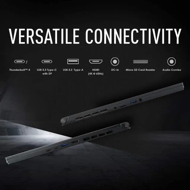 Alt view image 3 of 14 - MSI Stealth 15M Gaming Laptop: 15.6" 144Hz FHD 1080p Display, Intel Core i7-11375H, NVIDIA GeForce RTX 3060, 16GB, 512GB SSD, Thunderbolt 4, WiFi 6, Win10, Carbon Gray (A11UEK-009) Notebook
