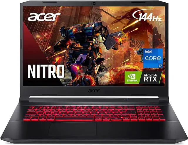 Alt view image 6 of 6 - Acer Nitro 5 - 17.3 inches - 16 GB RAM - Intel CPU - 1 TB storage - Windows 10 Home
Laptop Notebook RTX 3050 Ti AN517-54-77KG