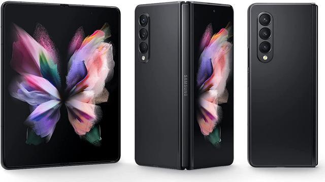 Alt view image 2 of 13 - SAMSUNG Galaxy Z Fold 3 5G Factory Unlocked Android Cell Phone US Version Smartphone Tablet 2-in-1 Foldable Dual Screen Under Display Camera 512GB Storage, Phantom Black