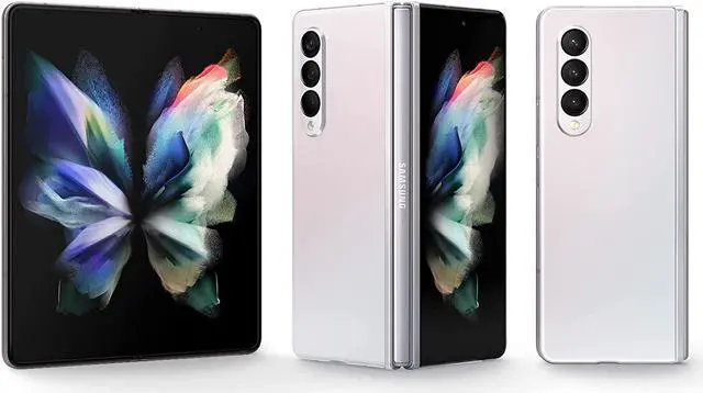 Alt view image 2 of 6 - SAMSUNG Galaxy Z Fold 3 5G Factory Unlocked Android Cell Phone US Version Smartphone Tablet 2-in-1 Foldable Dual Screen Under Display Camera 256GB Storage, Phantom Silver