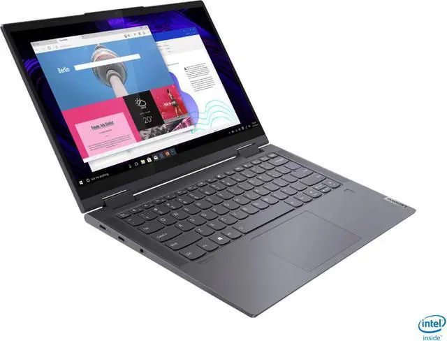 Alt view image 3 of 9 - Lenovo - Yoga 7i 2-in-1 14" Touch Screen Laptop - Intel Evo Platform Core i7 - 12GB Memory - 512GB Solid State Drive - Slate Grey Tablet PC Computer Notebook 82BH00DLUS