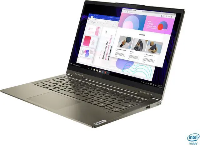 Alt view image 3 of 20 - Lenovo - Yoga 7i 2-in-1 14" Touch Screen Laptop - Intel Evo Platform Core i5 - 12GB Memory - 512GB Solid State Drive - Dark Moss Tablet Notebook 82BH00DQUS