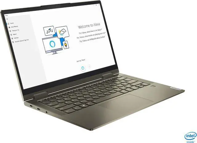 Alt view image 2 of 20 - Lenovo - Yoga 7i 2-in-1 14" Touch Screen Laptop - Intel Evo Platform Core i5 - 12GB Memory - 512GB Solid State Drive - Dark Moss Tablet Notebook 82BH00DQUS