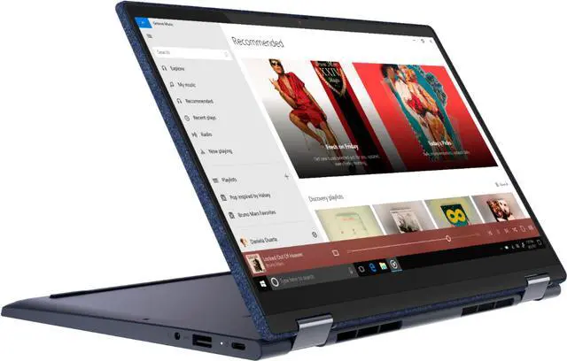 Alt view image 3 of 6 - Lenovo Yoga 6 13 2-in-1 13.3" Touch Screen Laptop - AMD Ryzen 5 - 8GB Memory - 256GB SSD - Abyss Blue with Fabric Cover 82ND006YUS Tablet