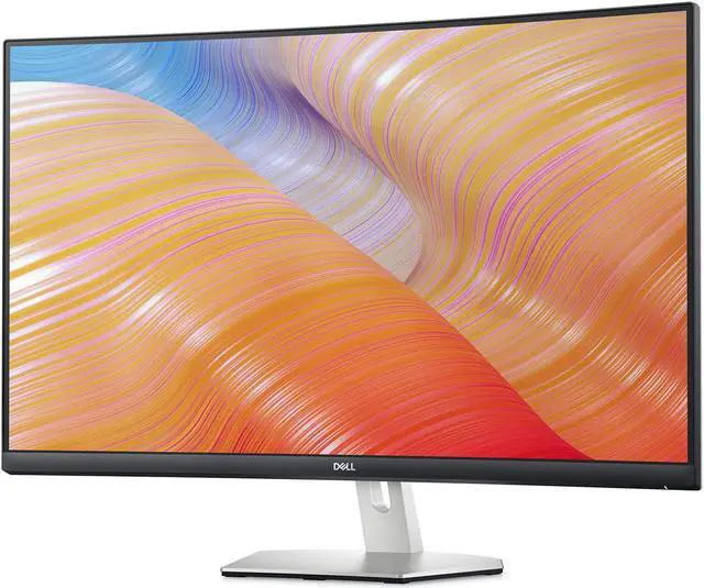 Alt view image 7 of 20 - Dell S3222HN 32-inch FHD 1920 x 1080 at 75Hz Curved Monitor, 1800R Curvature, 8ms Grey-to-Grey Response Time (Normal Mode), 16.7 Million Colors, Black (Latest Model)