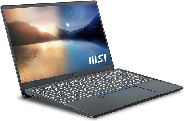 Alt view image 3 of 7 - MSI Prestige 14 Evo Professional Laptop: 14" FHD Ultra-Thin Bezel Display, Intel Core i5-1135G7, Intel Iris Xe, 16GB RAM, 512GB NVMe SSD, Thunderbolt 4, Win10 Home, Intel Evo, Carbon Gray (A11M-628)