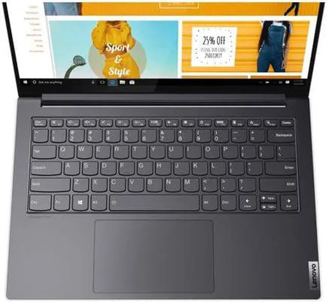 Alt view image 4 of 7 - Lenovo Ideapad Slim 7i Pro, 14.0", Intel Core i7-11370H, 16GB, 256GB NVMe TLC SSD, Intel Iris Xe Graphics, Slate Grey, Windows 11 Home, 82QT000RUS Laptop Notebook