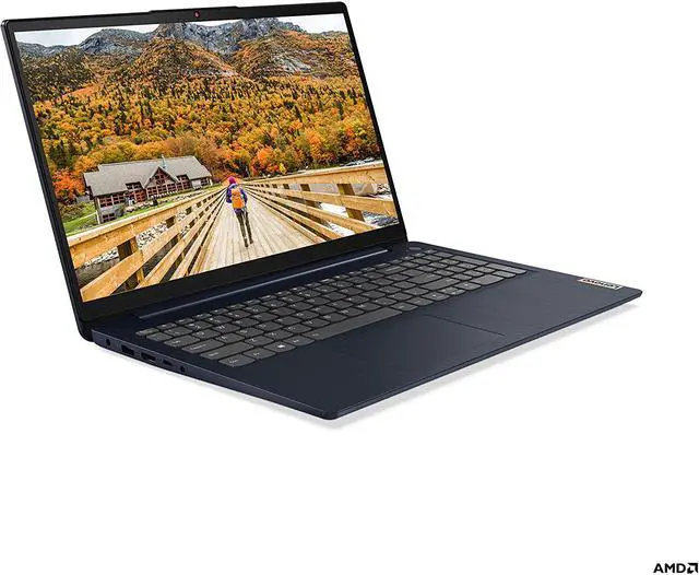 Alt view image 6 of 6 - Lenovo IdeaPad 3 Laptop, 15.6" FHD (1920 x 1080) Display, AMD Ryzen 5 5500U Processor, 8GB DDR4 RAM, 512GB SSD Storage, AMD Radeon 7 Graphics, Windows 11 Home, 82KU0100US, Abyss Blue