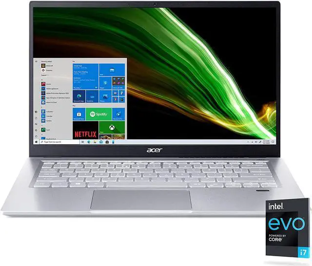 Main image of Acer Swift 3 Intel Evo Thin & Light Laptop 14.0" Full HD IPS Intel Core i7-1165G7 Intel Iris Xe Graphics 8GB LPDDR4X 512GB SSD Wi-Fi 6 Fingerprint Reader Back-lit KB SF314-511-7412