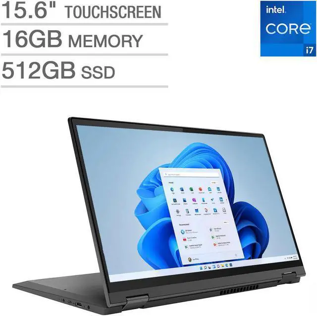 Main image of Lenovo IdeaPad 15.6" Touchscreen Laptop Intel i7-1165G7 16GB 512GB SSD W11H 82HT006EUS