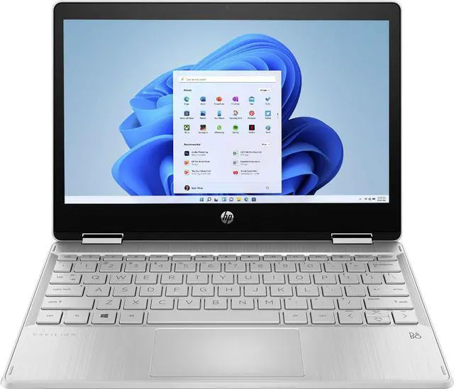 Alt view image 4 of 4 - HP - Pavilion x360 2-in-1 11.6" Touch-Screen Laptop - Intel Pentium Silver - 4GB Memory - 128 SSD - Natural Silver 11m-ap0033dx Notebook Tablet