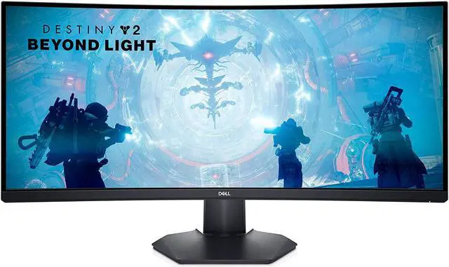Alt view image 4 of 6 - Dell Curved Gaming Monitor 34 Inch Curved Monitor with 144Hz Refresh Rate, WQHD (3440 x 1440) Display, Black - S3422DWG