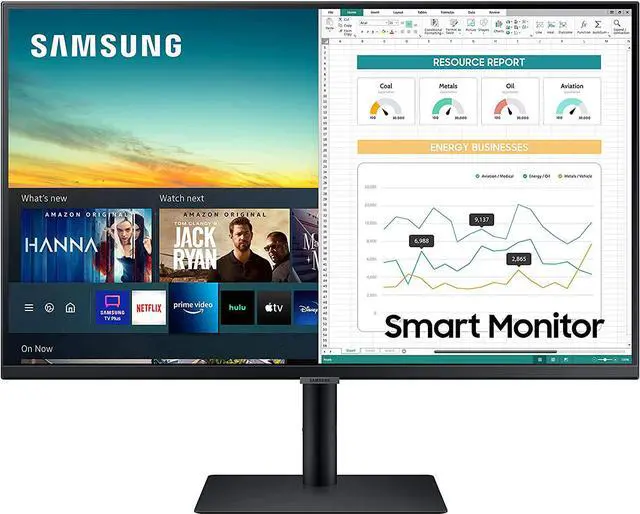 Alt view image 2 of 3 - SAMSUNG M5 Series 32-Inch FHD 1080p Smart Monitor & Streaming TV (Tuner-Free), Netflix, HBO, Prime Video, & More, Apple Airplay, Bluetooth, Height Adjustable Stand, Built-in Speakers (LS32AM502HNXZA)