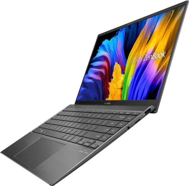 Alt view image 3 of 5 - ASUS - Zenbook 14" Laptop - AMD Ryzen 5 - 8GB Memory - NVIDIA GeForce MX450 - 256GB SSD - Light Grey Q408UG-211.BL Notebook