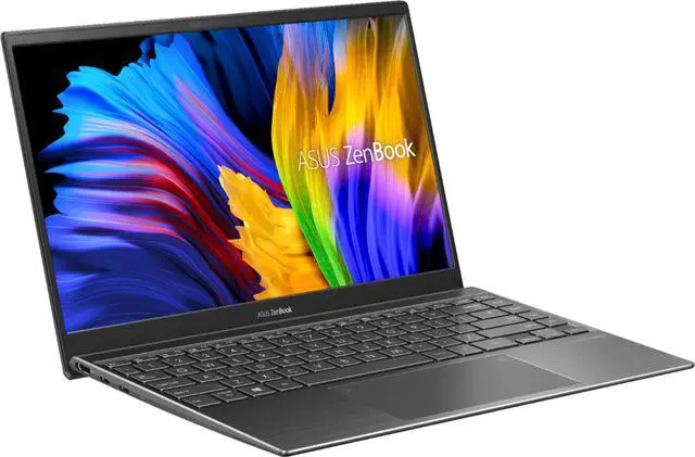 Alt view image 2 of 5 - ASUS - Zenbook 14" Laptop - AMD Ryzen 5 - 8GB Memory - NVIDIA GeForce MX450 - 256GB SSD - Light Grey Q408UG-211.BL Notebook