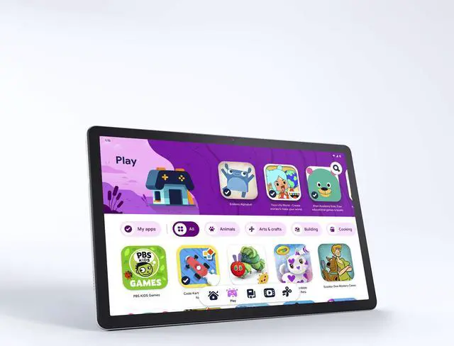 Alt view image 2 of 8 - Lenovo - Tab P11 - 11" - Tablet - 128GB - Platinum Grey ZA7R0150US