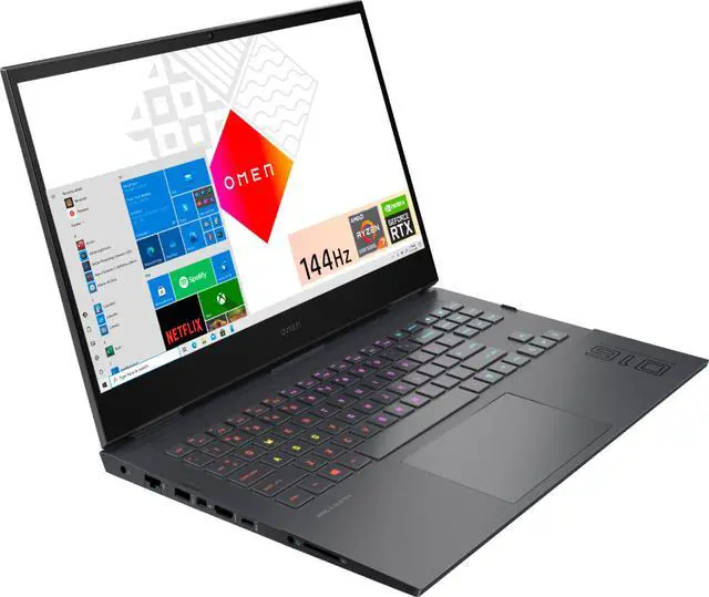 Main image of HP OMEN - 16.1" Gaming Laptop - AMD Ryzen 7 - 16GB Memory - NVIDIA GeForce RTX 3050 Ti - 512GB SSD - Mica Silver 16-c0011dx Notebook