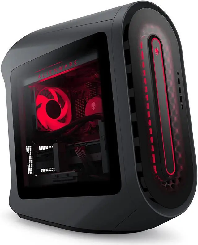 Alt view image 4 of 5 - Alienware Aurora R14 Gaming Desktop - AMD Ryzen 9 5900, 32GB 3466MHz RAM, 1TB SSD + 2TB HDD, NVIDIA GeForce RTX 3080 10GB GDDR6X Graphics, Liquid Cooled, Windows 11 Home - Dark Side of The Moon