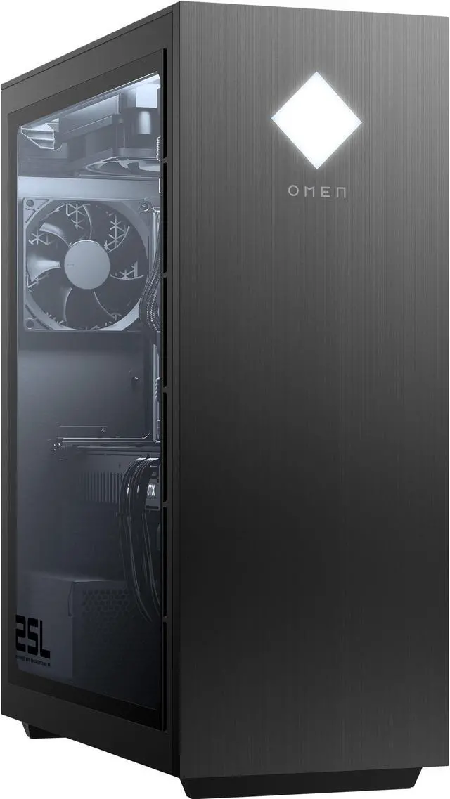 Alt view image 5 of 5 - HP OMEN - 25L Gaming Desktop - 10th Generation Intel Core i5-10400 - 8GB Memory - NVIDIA GeForce GTX 1660 SUPER - 512GB SSD - Shadow Black PC Computer GT12-0124