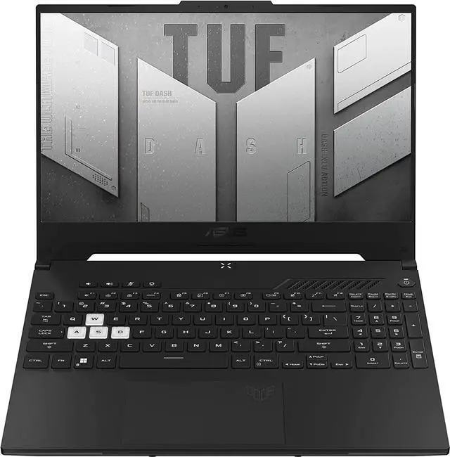 Alt view image 2 of 11 - ASUS TUF Dash 15 (2022) Gaming Laptop, 15.6 144Hz FHD Display, Intel Core i7-12650H, GeForce RTX 3060, 16GB DDR5, 512GB SSD, Thunderbolt 4, Thunderbolt 4, Windows 11 Home, Off Black, FX517ZM-AS73