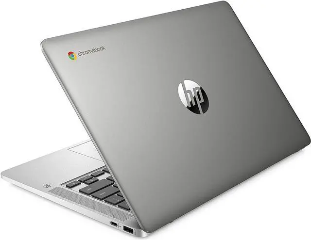 Alt view image 3 of 4 - HP Chromebook 14-inch Laptop, Intel Celeron N4120 Processor, Intel UHD Graphics 600, 4 GB RAM, 64 GB SSD, Chrome OS (14a-na0226nr, Mineral Silver)