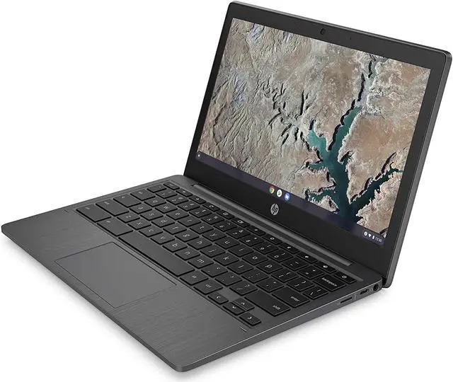 Alt view image 2 of 14 - HP Chromebook 11a Laptop, MediaTek MT8183, 4 GB RAM, 32 GB eMMC, 11.6 HD Anti-Glare Display, Chrome OS, Long Battery Life, USB-C Port, Custom-Tuned Speakers, Lightweight Design (11a-na0027nr, 2022)