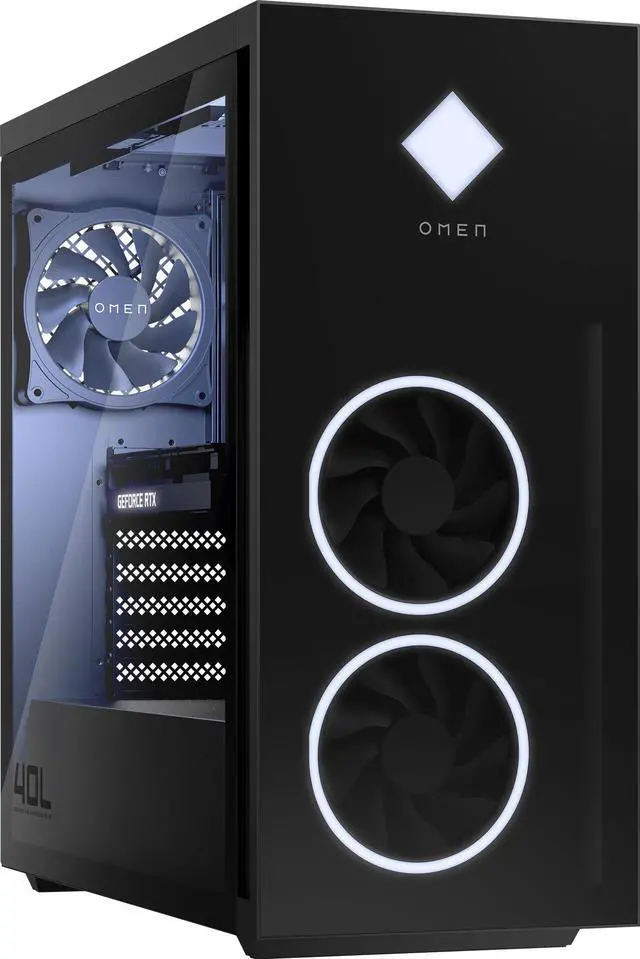 Alt view image 4 of 4 - HP OMEN - 40L Gaming Desktop - AMD Ryzen 7 5800X - 16GB HyperX Memory - NVIDIA GeForce RTX 3080 - 1TB SSD - Jet Black GT21-0184 PC Computer