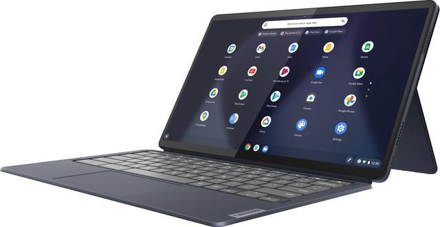 Alt view image 3 of 6 - Lenovo - Chromebook Duet 5 - 13.3" OLED Touch Screen Tablet - 8GB Memory - 128GB SSD - with Keyboard - Abyss Blue 82QS001HUS