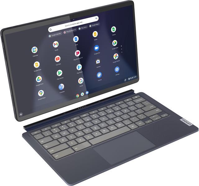 Alt view image 5 of 6 - Lenovo - Chromebook Duet 5 - 13.3" OLED Touch Screen Tablet - 8GB Memory - 128GB SSD - with Keyboard - Abyss Blue 82QS001HUS