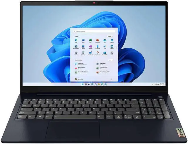 Main image of Lenovo IdeaPad 3 15.6" Touchscreen Laptop - AMD Ryzen 5 5500U - 1080p - Windows 11 - Abyss Blue 82KU00YRUS Notebook