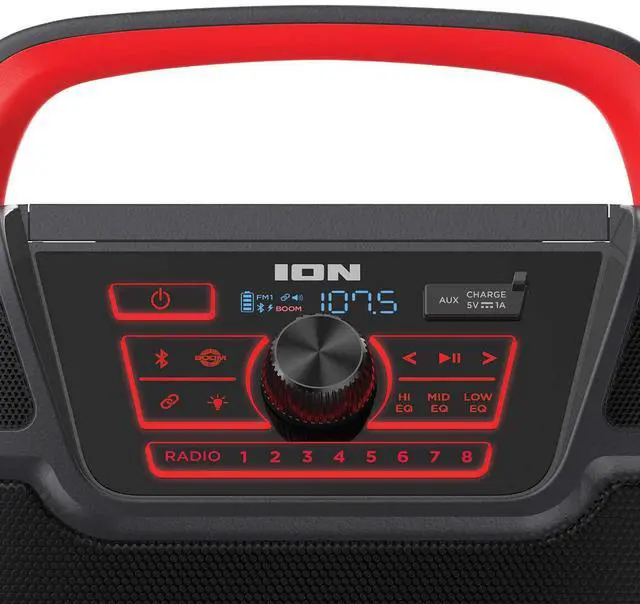 Alt view image 5 of 10 - ION Audio Pathfinder 320 High-Power All-Weather Bluetooth-Enabled Speaker With Premium 5-Speaker 320° Sound