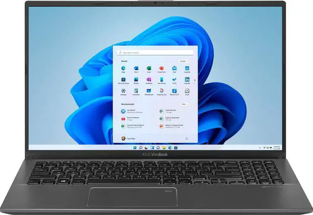 Main image of ASUS - Vivobook 15.6" Touchscreen Laptop - Intel 11th Gen i3 - 8GB Memory - 256GB PCIE SSD - Slate Grey X515EA-212.V15TB Notebook PC Computer