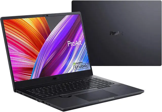 Main image of ASUS ProArt StudioBook 16 Laptop, 16 2560x1600 120Hz Display, AMD Ryzen 7, 32GB DDR4, 1TB PCIe SSD, Nvidia Geforce RTX 3060, Windows 11 Home, H5600QM-AH78, Star Black