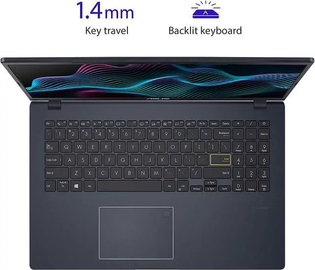 Alt view image 4 of 5 - ASUS Laptop L510 Ultra Thin Laptop, 15.6 FHD Display, Intel Celeron N4020 Processor, 4GB RAM, 64GB Storage, Windows 11 Home in S Mode, 1 Year Microsoft 365, Star Black, L510MA-DS02