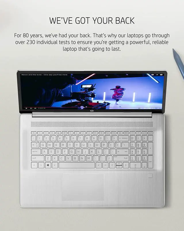 Alt view image 3 of 3 - HP 17 Laptop PC, 11th Gen Intel Core i5-1155G7, 8 GB RAM, 512 GB SSD Storage, 17.3-inch Full HD IPS Display, Windows 11 Home, Anti-Glare Screen, Long Battery Life, Webcam & Mics (17-cn1020nr, 2021)