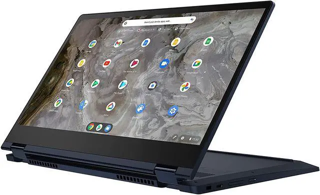 Alt view image 2 of 18 - Lenovo Flex 5i 13 Chromebook 2-in-1 Laptop, Intel Core i3-1115G4, 8GB RAM, 64GB Storage, Intel UHD Graphics, 13.3" FHD Touchscreen Display, Chrome OS, Abyss Blue