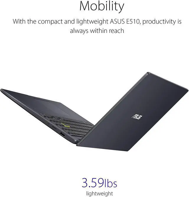 Alt view image 5 of 6 - ASUS Vivobook Go 15 L510 Thin & Light Laptop Computer, 15.6 FHD Display, Intel Celeron N4020 Processor, 4GB RAM, 64GB Storage, Windows 11 Home in S Mode, 1 Year Microsoft 365, Star Black, L510MA-AS02