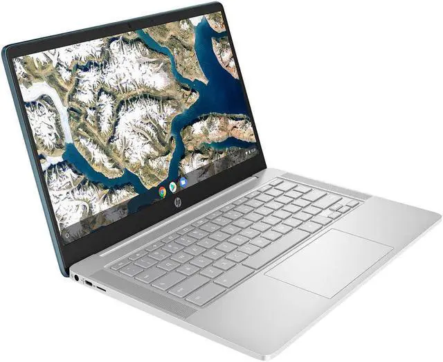 Alt view image 4 of 5 - HP 14" Chromebook Bundle - Intel Celeron - 1080p - Bonus Sleeve & Wireless Mouse 14a-na1083cl Laptop Notebook