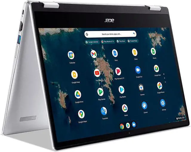 Alt view image 6 of 10 - Acer Chromebook Spin 314 Convertible Laptop | Intel Pentium Silver N6000 | 14" Full HD IPS Touch Display | 4GB LPDDR4X | 128GB eMMC | DTS Audio | Intel Wi-Fi 6 AX201 | Chrome OS | CP314-1HN-P5NE