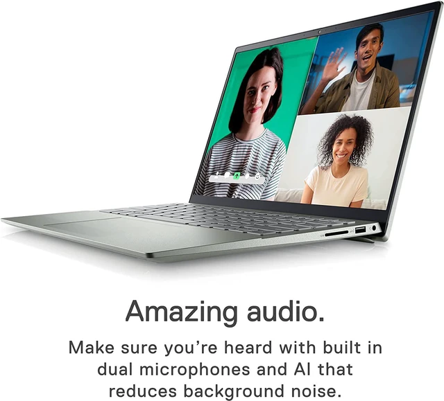 Alt view image 2 of 7 - Dell Inspiron 14 5425 14 inch Laptop - FHD+ (1920 x 1200) Display, AMD Ryzen7 5825U, 8GB DDR4 RAM, 512GB SSD, AMD Radeon Graphics, USB-C, HDMI, Bluetooth 5.2, Wi-Fi 6, Windows 11 Pro - Green