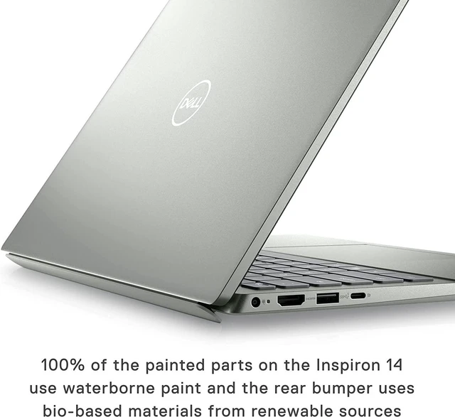 Alt view image 4 of 7 - Dell Inspiron 14 5425 14 inch Laptop - FHD+ (1920 x 1200) Display, AMD Ryzen7 5825U, 8GB DDR4 RAM, 512GB SSD, AMD Radeon Graphics, USB-C, HDMI, Bluetooth 5.2, Wi-Fi 6, Windows 11 Pro - Green
