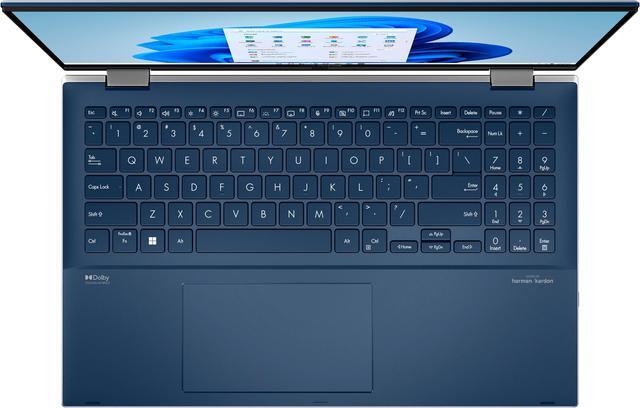 Alt view image 4 of 7 - ASUS - Zenbook Flip 2-in-1 15.6" OLED Touch-Screen Laptop - Intel Evo - Core i7 - Intel Arc A370M - 16GB Memory - 1TB SSD - Azurite Blue Q539ZD-EVO.I71TBL Tablet Notebook